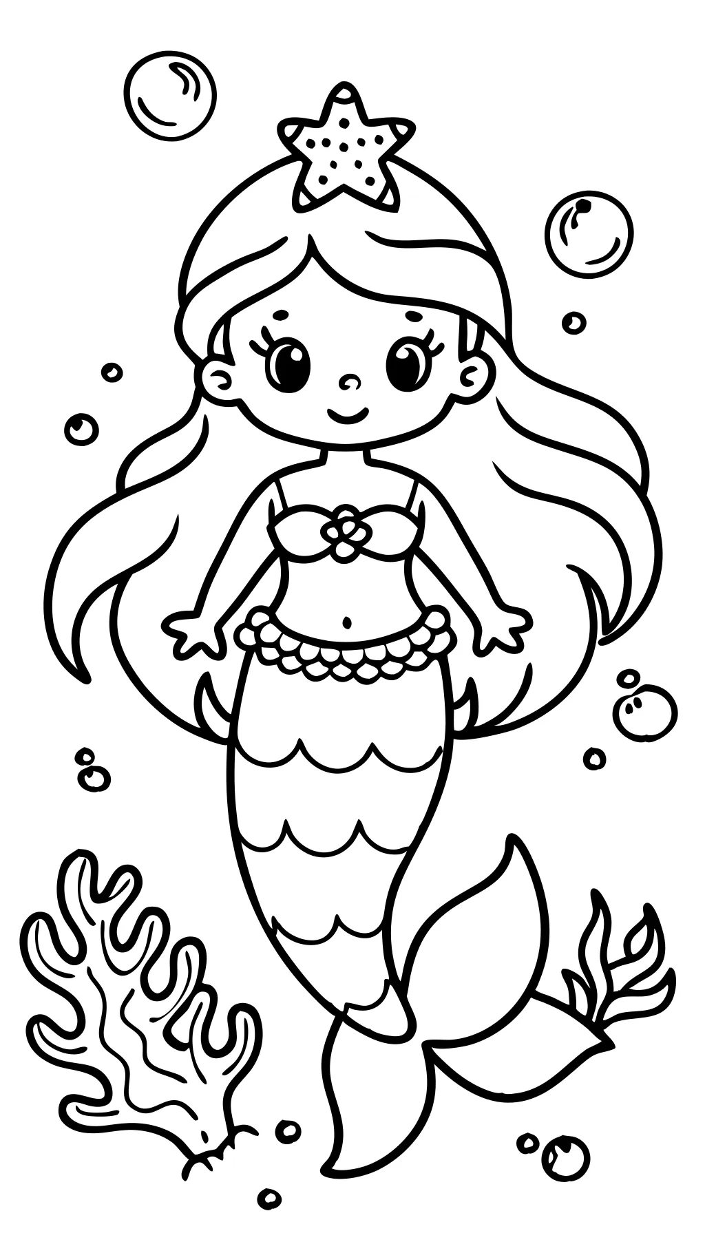 coloriages imprimables de sirène gratuite